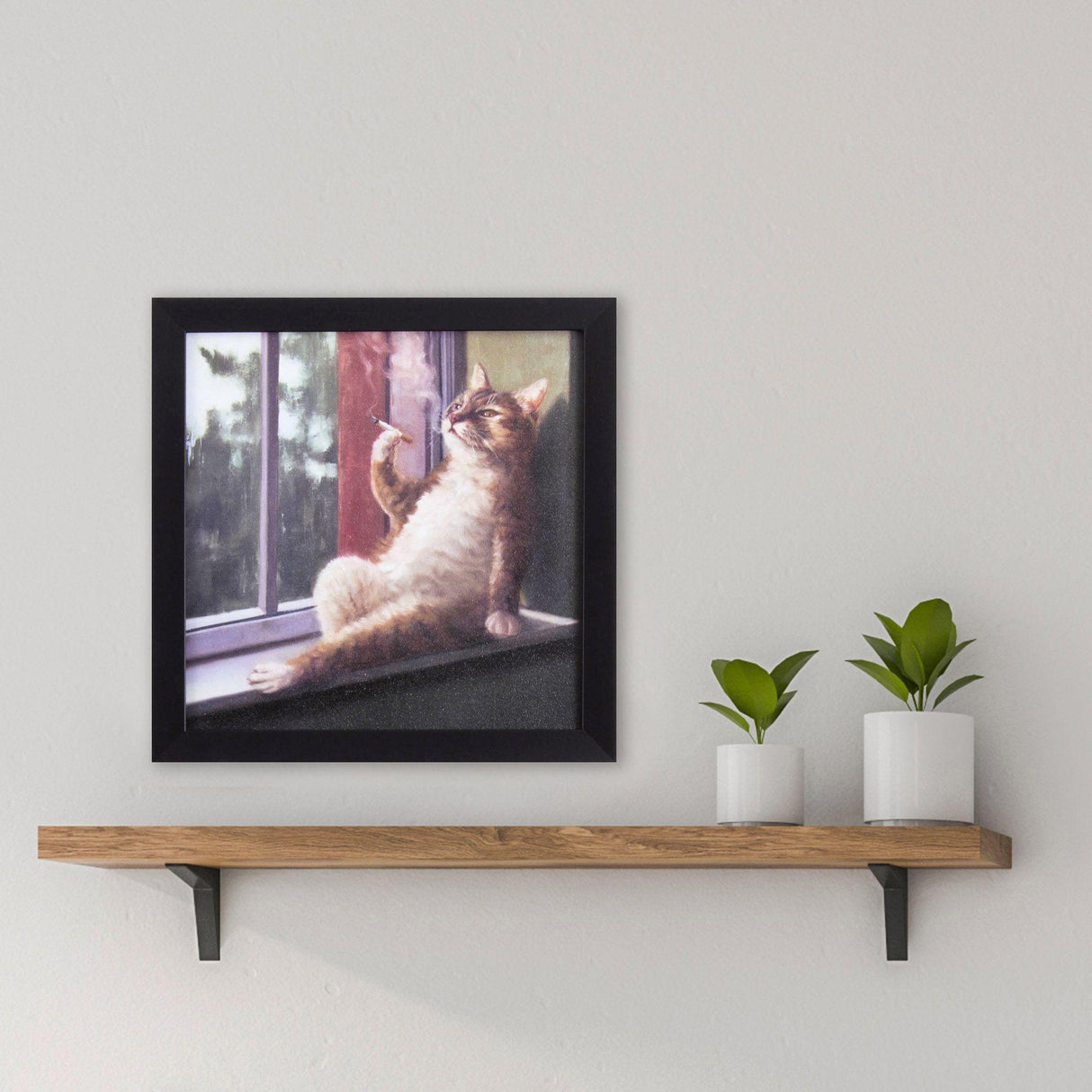 Paragon Rainy Day Blues Red 11 X 11 X 2 Wall Art