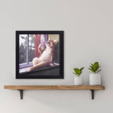 Paragon Rainy Day Blues Red 11 X 11 X 2 Wall Art