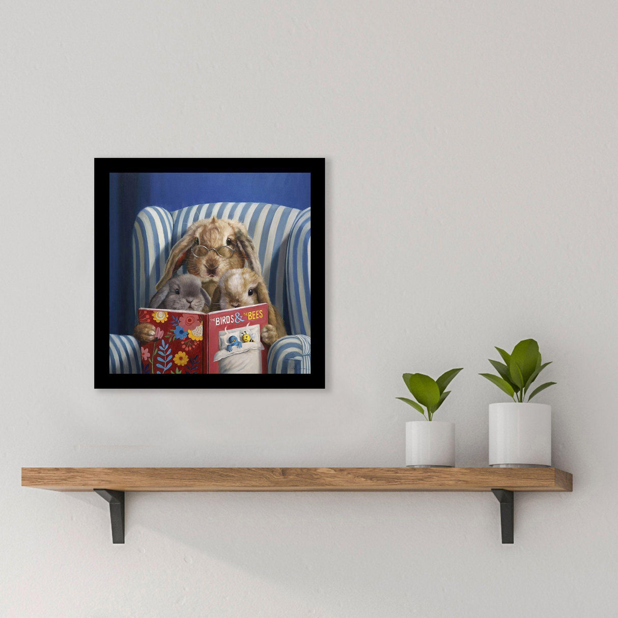 Paragon The Talk Blue 11 X 11 X 2 Wall Art