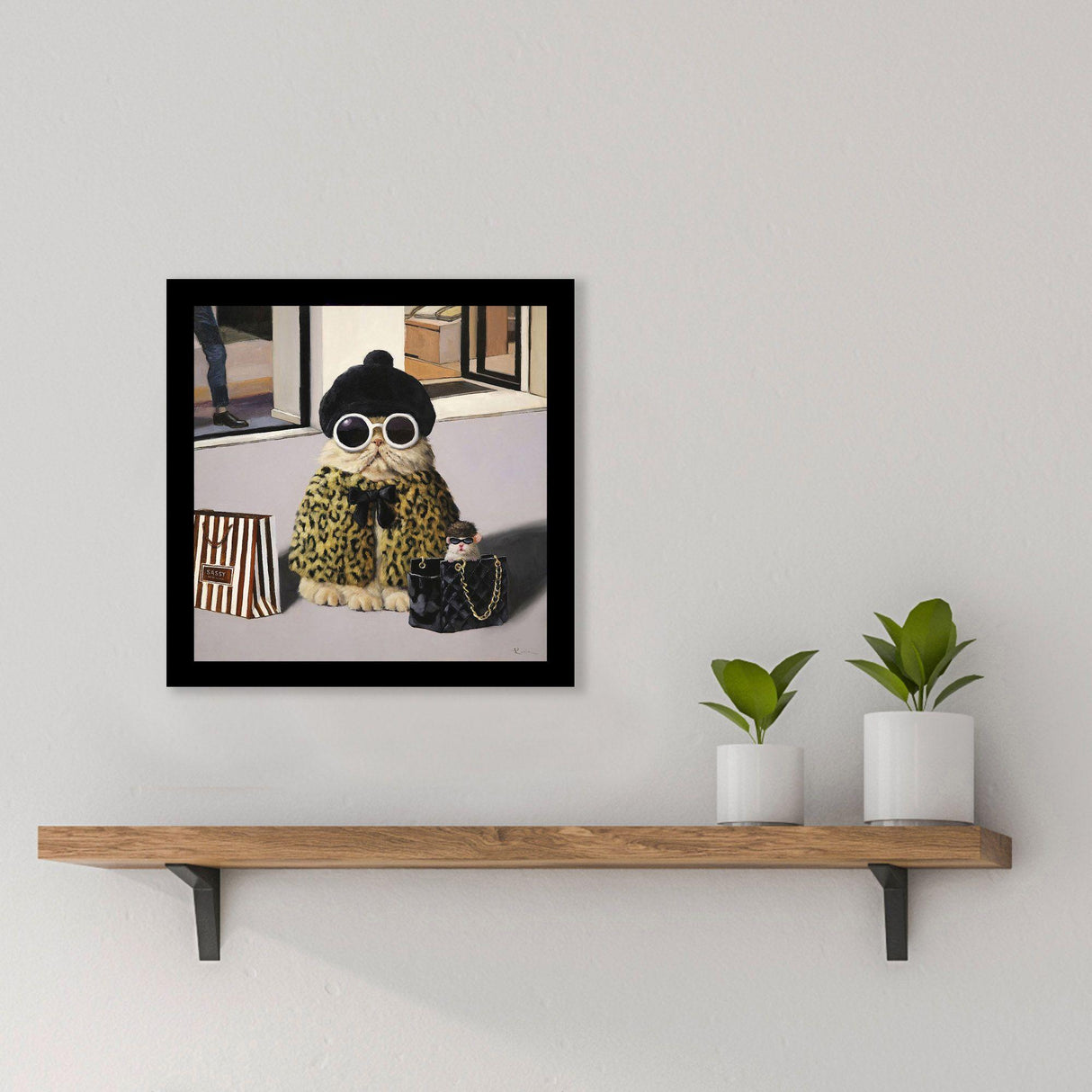 Paragon Retail Therapy Blue 11 X 11 X 2 Wall Art