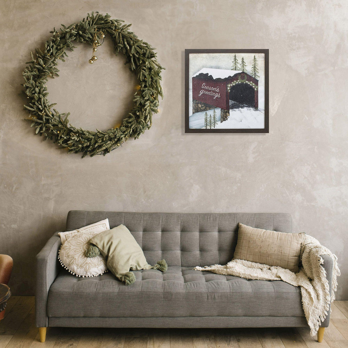 Paragon Covered Bridge Green 18 X 18 X 2 Wall Art