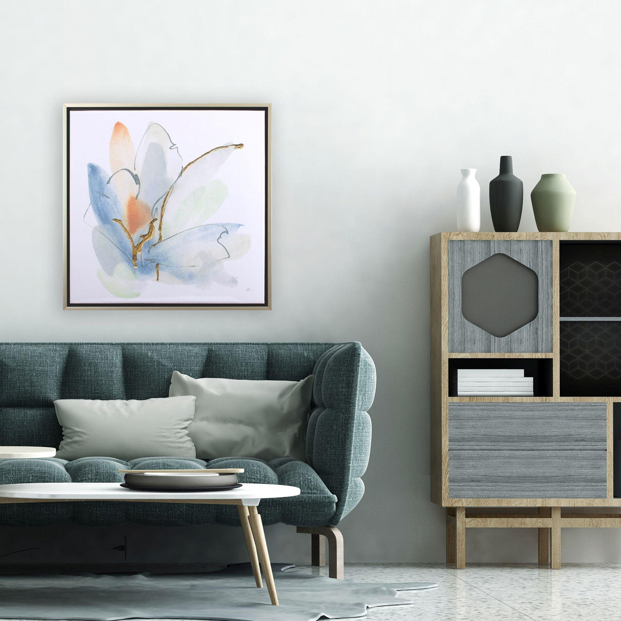 Paragon Colorspray II Blue 30 X 30 X 2 Wall Art