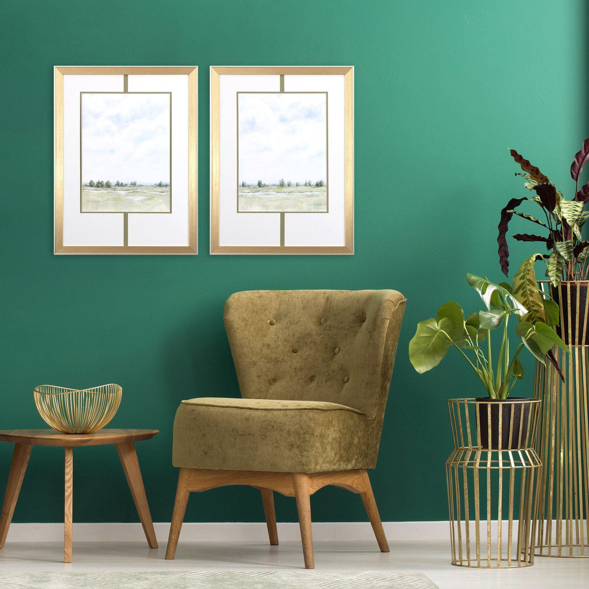 Paragon Distant View S/2 Green 25 X 19 X 2 Wall Art