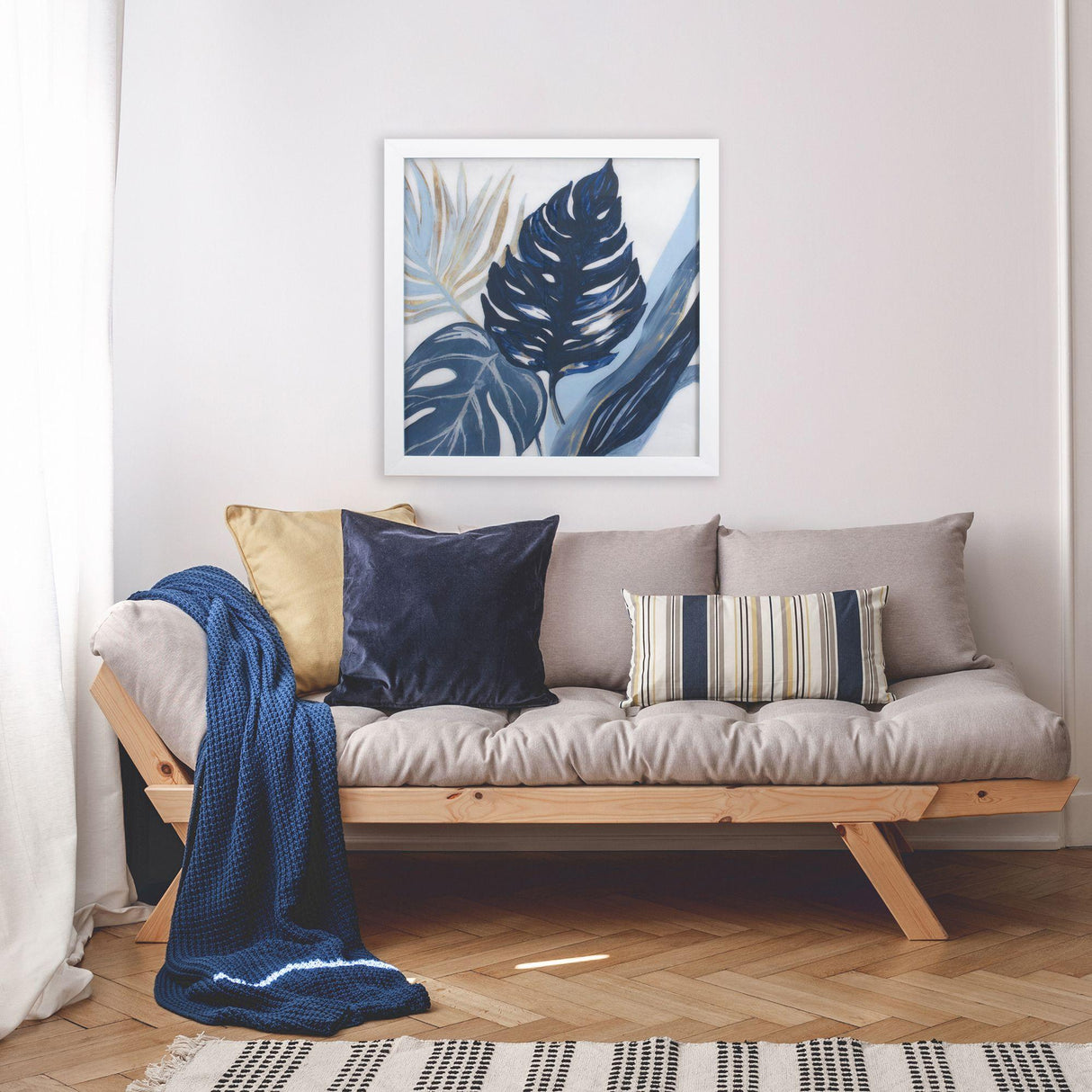 Paragon Blue Palms I Blue 27 X 27 X 2 Wall Art