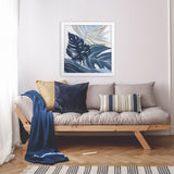 Paragon Blue Palms II Blue 27 X 27 X 2 Wall Art