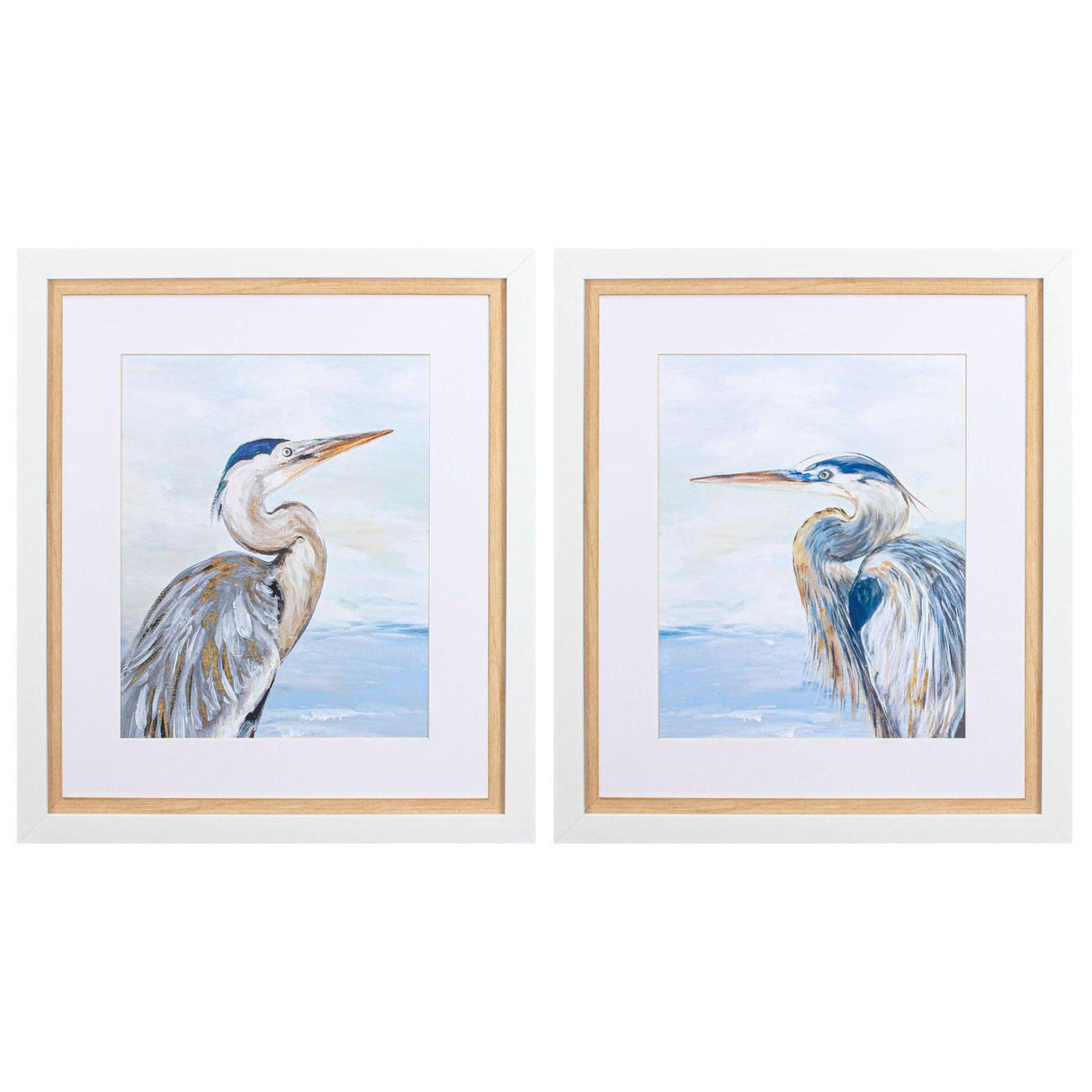 Paragon Morning Heron S/2 Blue 30 X 26 X 2 Wall Art