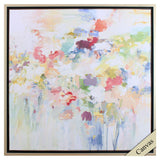 Paragon Floral Burst Abstract Green 30 X 30 X 2 Wall Art