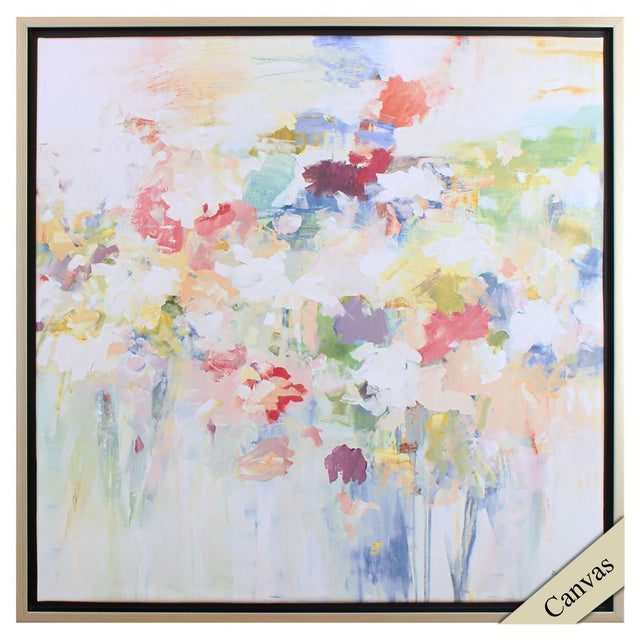 Paragon Floral Burst Abstract Green 30 X 30 X 2 Wall Art