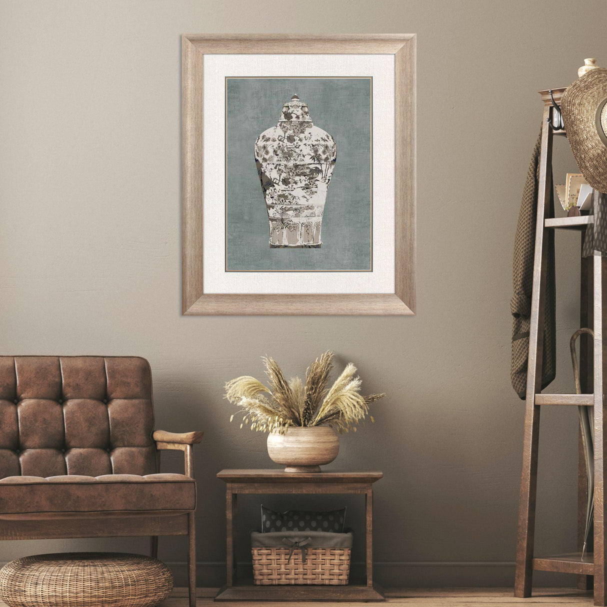 Paragon Deco Vase I Teal 35 X 29 X 2 Wall Art