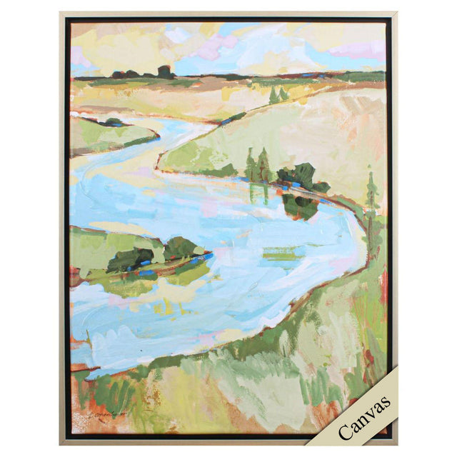 Paragon Modern Flow I Green 36 X 28 X 2 Wall Art