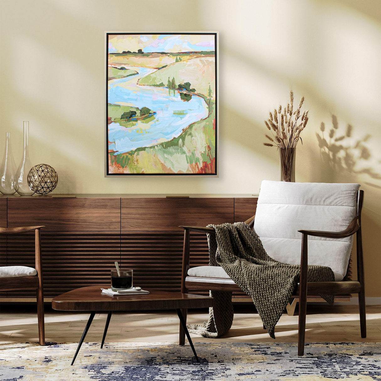 Paragon Modern Flow I Green 36 X 28 X 2 Wall Art