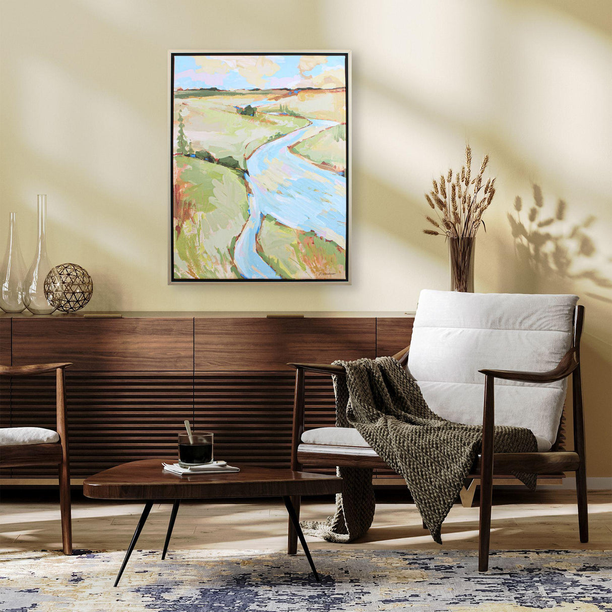 Paragon Modern Flow II Green 36 X 28 X 2 Wall Art