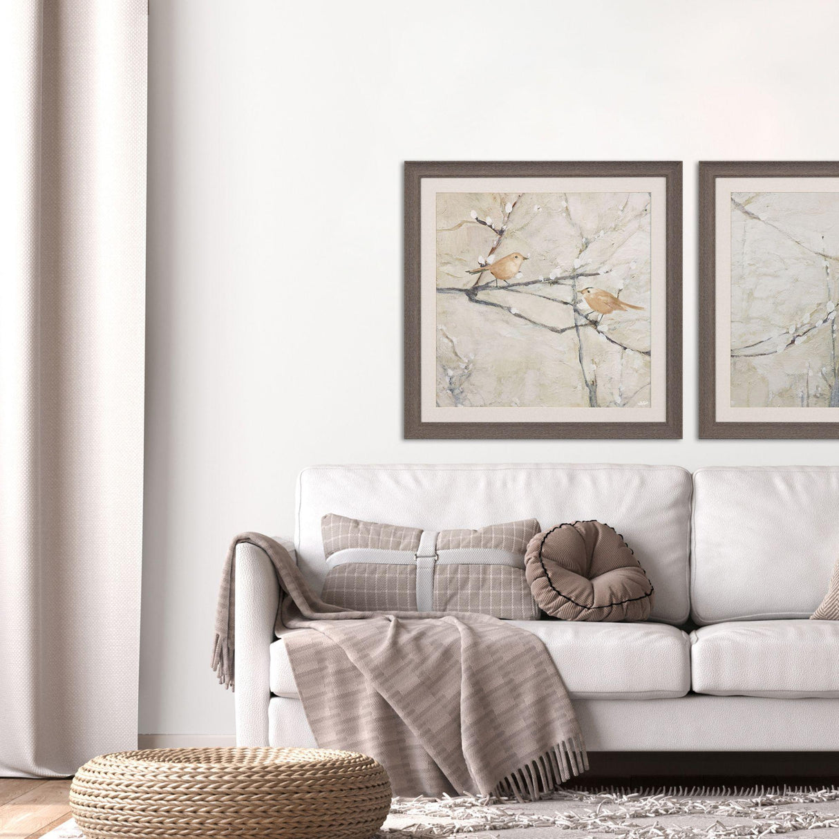 Paragon Budding Willow I Neutral 30 X 30 X 1 Wall Art