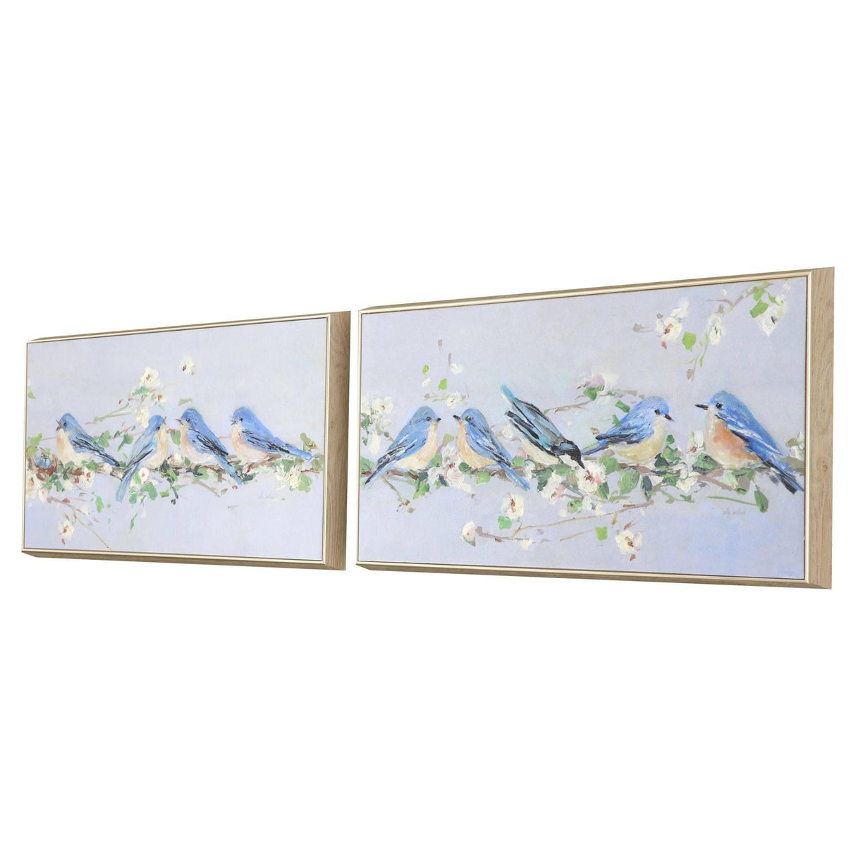 Paragon Chatter Branch S/2 Blue 13 X 25 X 2 Wall Art