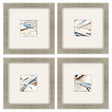 Paragon Dancing Wind S/4 Blue 18 X 18 X 2 Wall Art