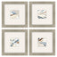 Paragon Dancing Wind S/4 Blue 18 X 18 X 2 Wall Art