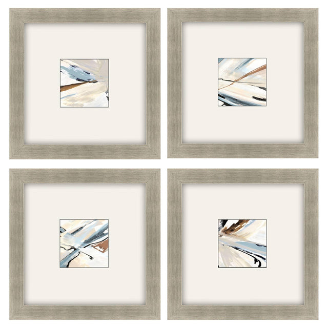 Paragon Dancing Wind S/4 Blue 18 X 18 X 2 Wall Art