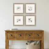 Paragon Dancing Wind S/4 Blue 18 X 18 X 2 Wall Art