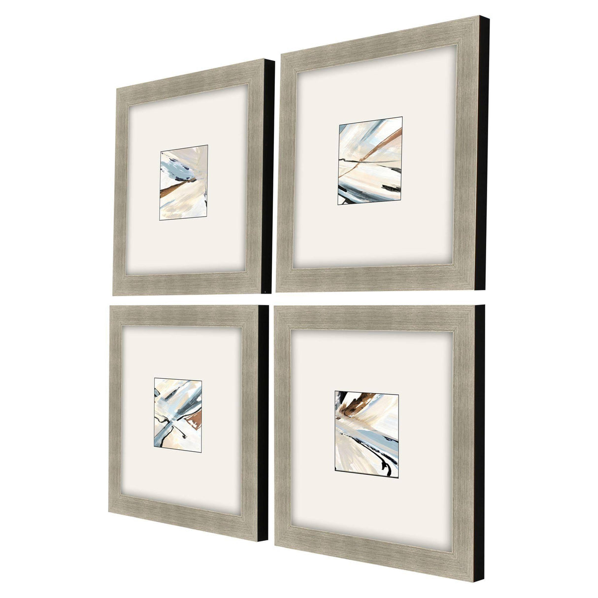 Paragon Dancing Wind S/4 Blue 18 X 18 X 2 Wall Art