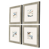Paragon Dancing Wind S/4 Blue 18 X 18 X 2 Wall Art