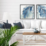 Paragon Luxe Banana Leaf III Blue 29 X 29 X 2 Wall Art