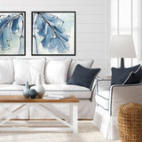 Paragon Luxe Banana Leaf IV Blue 29 X 29 X 2 Wall Art