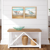Paragon Serene Sandpiper S/2 Blue 18 X 18 X 1 Wall Art