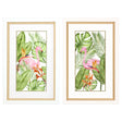 Paragon Tropical Flamingo S/2 Green 34 X 22 X 2 Wall Art