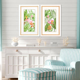 Paragon Tropical Flamingo S/2 Green 34 X 22 X 2 Wall Art