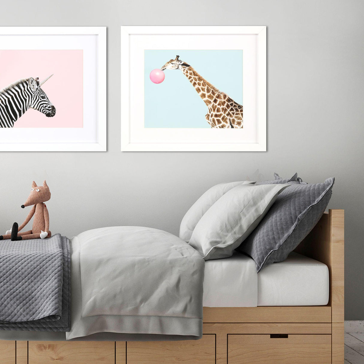 Paragon Giraffe Pop Pink 25 X 29 X 2 Wall Art