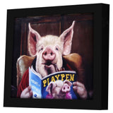 Paragon Male Chauvinist Pig Red 09 X 11 X 2 Wall Art