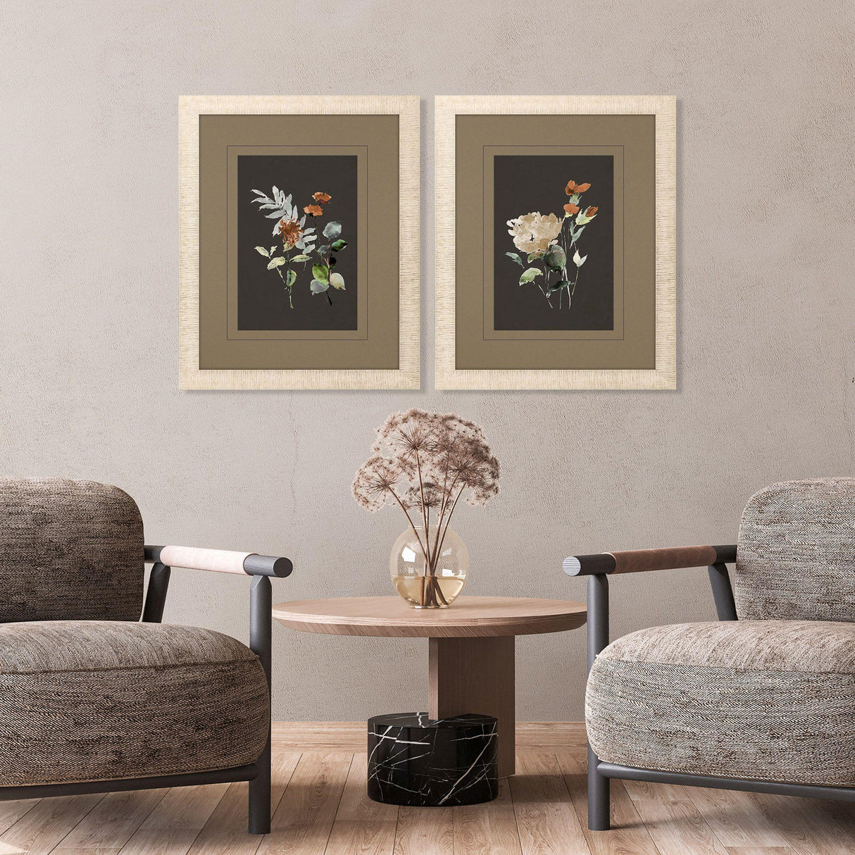 Paragon Elegant Wildflowers S/2 Gray 30 X 24 X 1 Wall Art