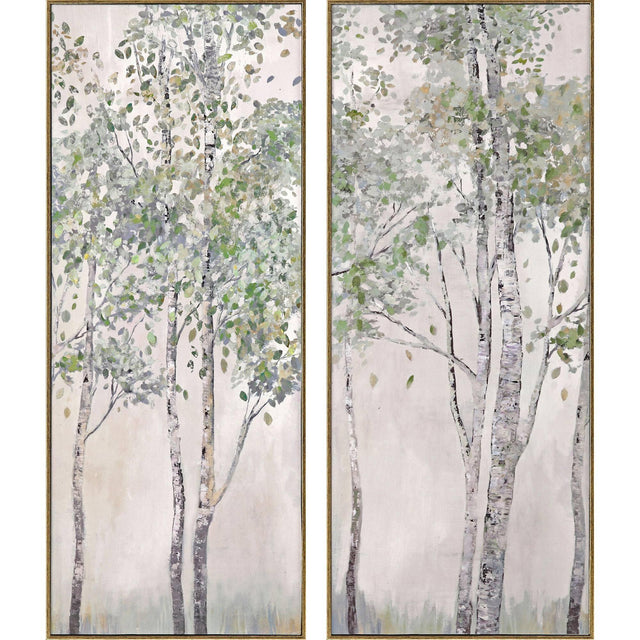 Paragon Spring First Breath S/2 Green 30 X 12 X 2 Wall Art