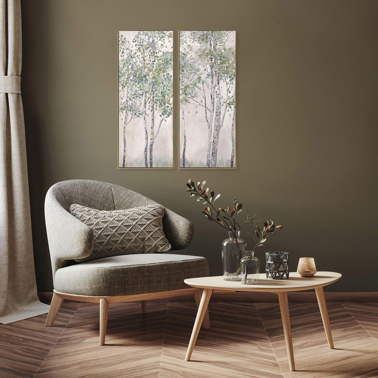 Paragon Spring First Breath S/2 Green 30 X 12 X 2 Wall Art