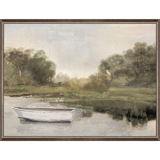 Paragon Gentle River Moor Green 19 X 26 X 3 Wall Art