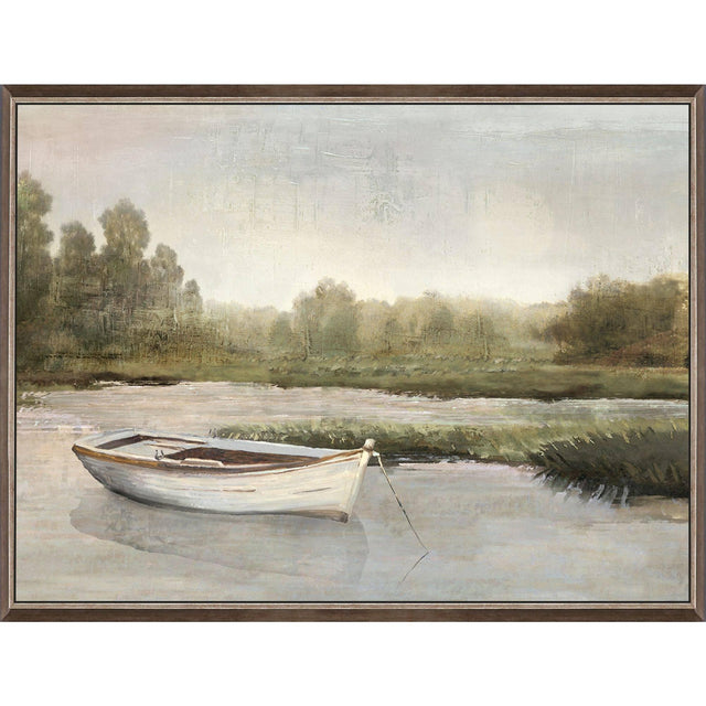 Paragon Gentle River Still Green 19 X 26 X 3 Wall Art