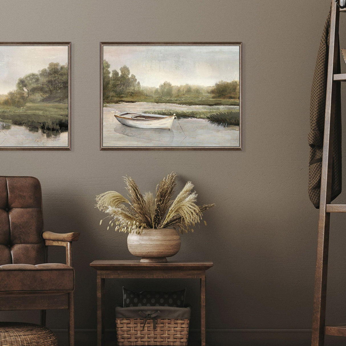 Paragon Gentle River Still Green 19 X 26 X 3 Wall Art