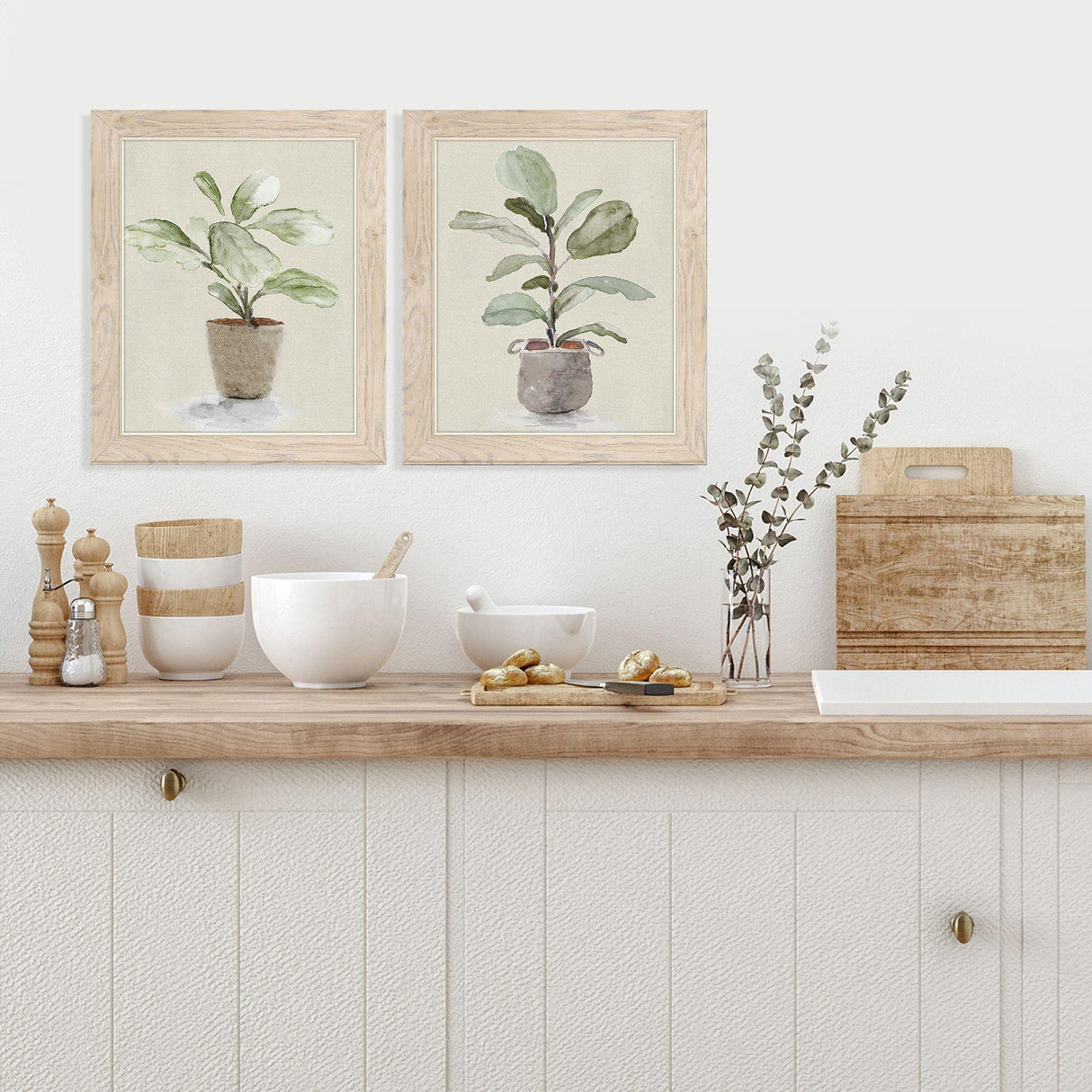 Paragon Fiddle Fig Tree S/2 Green 17 X 14 X 1 Wall Art