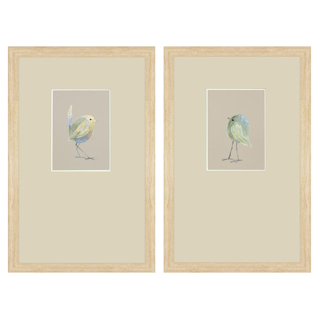 Paragon Sweet Chickadee S/2 Green 20 X 13 X 1 Wall Art
