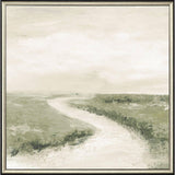 Paragon Foggy White River Green 29 X 29 X 2 Wall Art