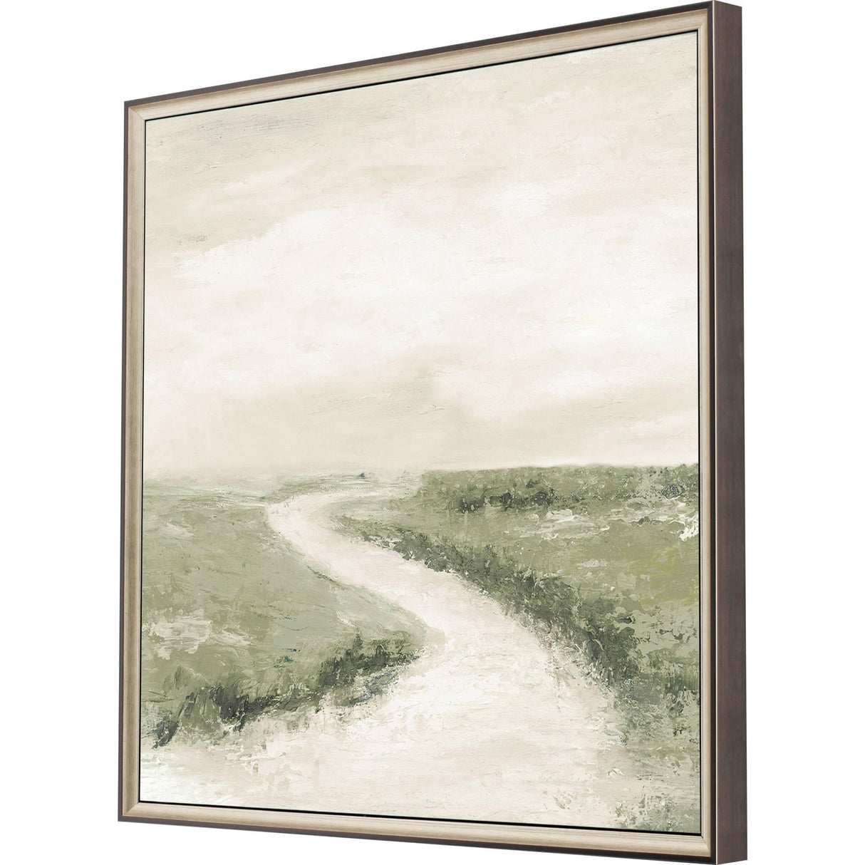 Paragon Foggy White River Green 29 X 29 X 2 Wall Art