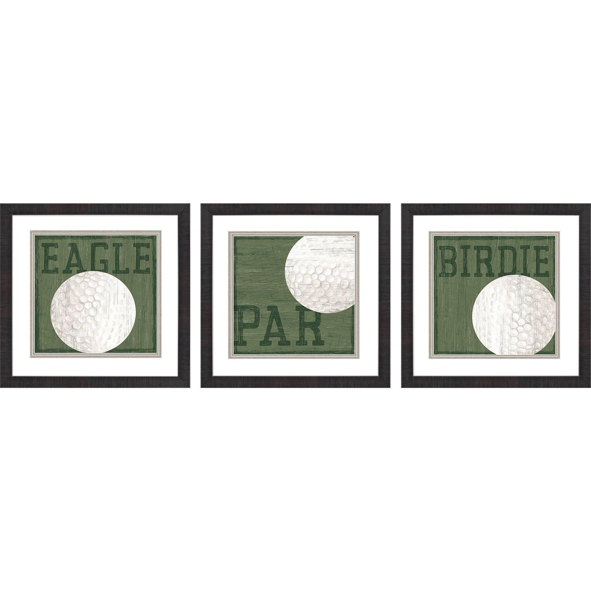 Paragon Golf Days S/3 Green 18 X 18 X 2 Wall Art