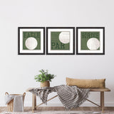 Paragon Golf Days S/3 Green 18 X 18 X 2 Wall Art
