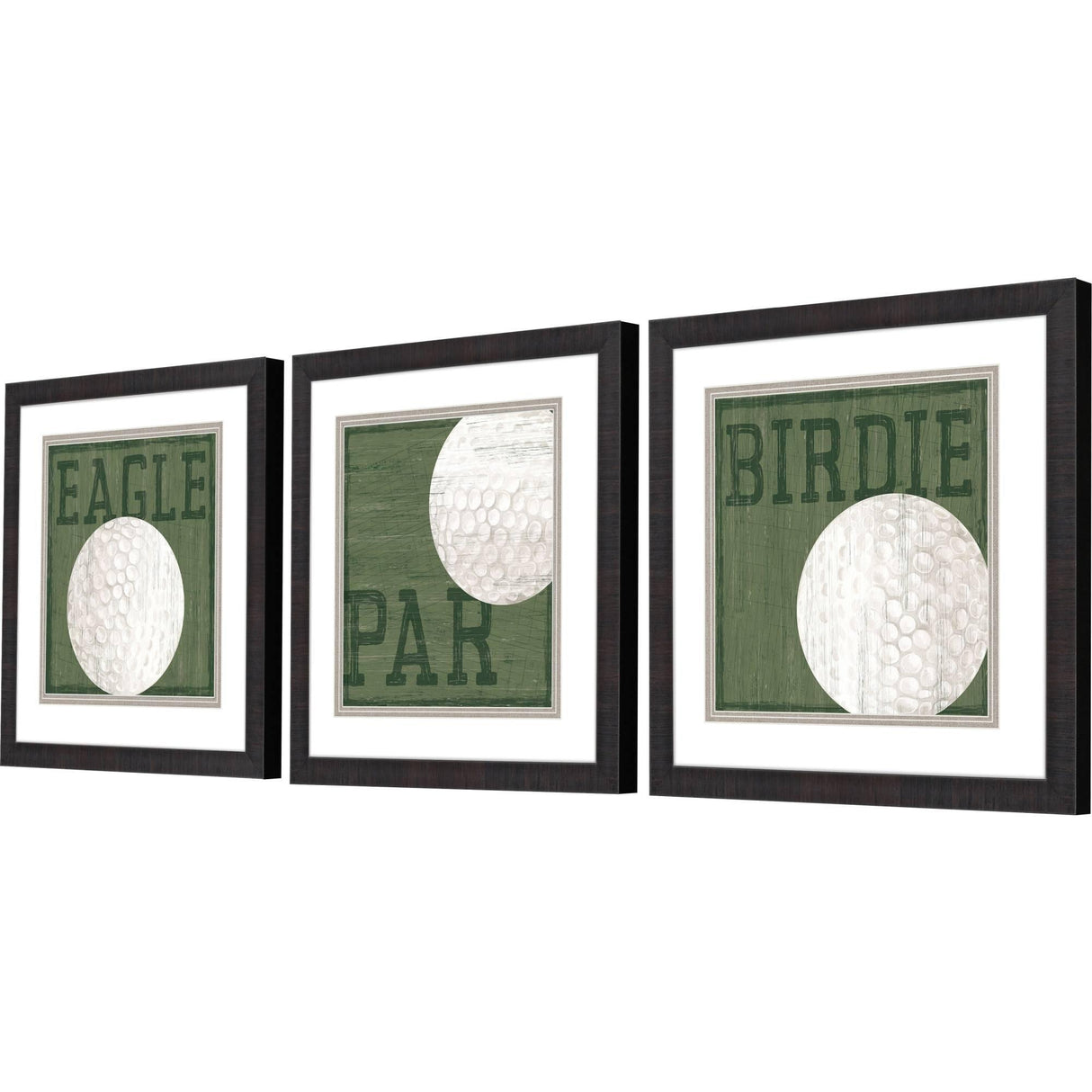 Paragon Golf Days S/3 Green 18 X 18 X 2 Wall Art