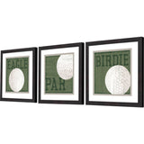 Paragon Golf Days S/3 Green 18 X 18 X 2 Wall Art