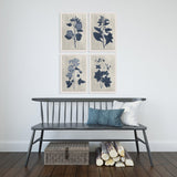 Paragon Pressed Flower II S/4 Blue 19 X 13 X 1 Wall Art