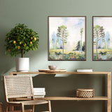 Paragon Tall Green Trees I Green 25 X 21 X 3 Wall Art