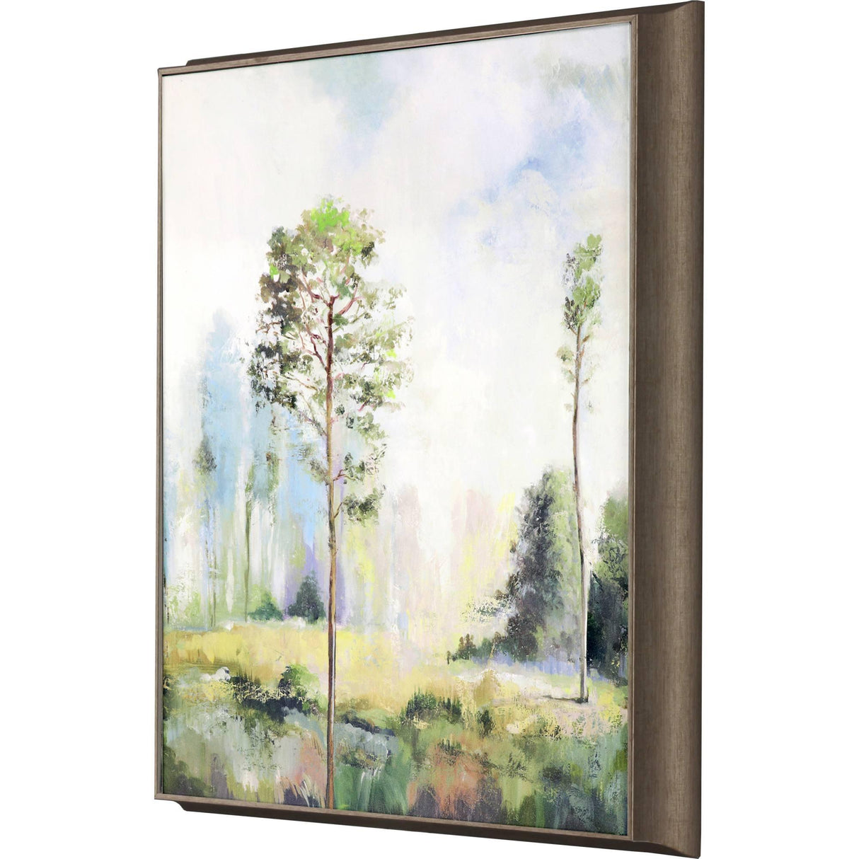 Paragon Tall Green Trees I Green 25 X 21 X 3 Wall Art