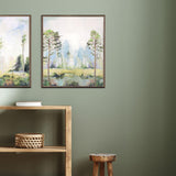 Paragon Tall Green Trees II Green 25 X 21 X 3 Wall Art