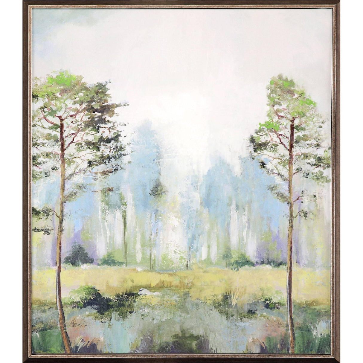 Paragon Tall Green Trees II Green 25 X 21 X 3 Wall Art